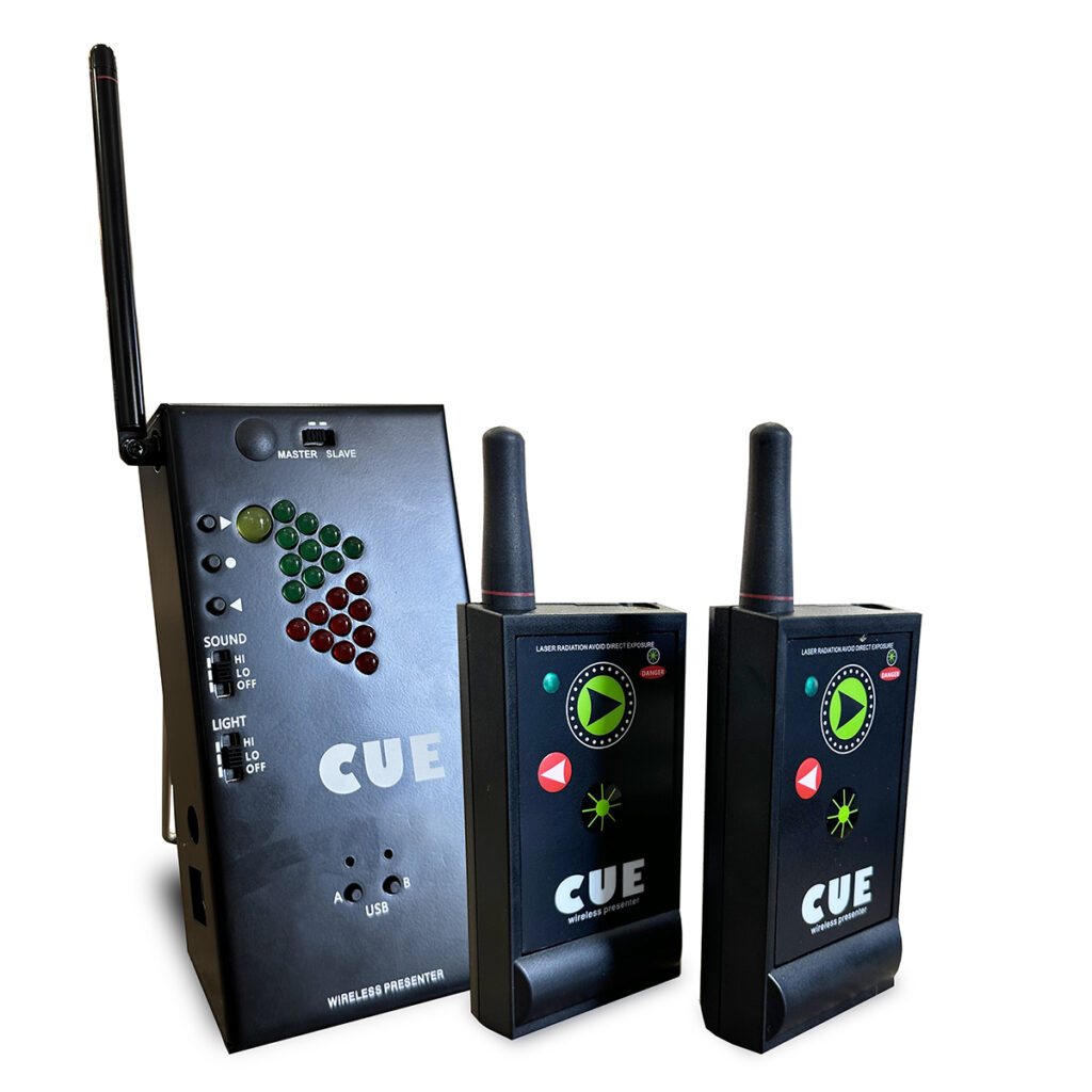 Bezprzewodowy przełącznik slajdów prezenter Perfect CUE COMMANDER - LED ...